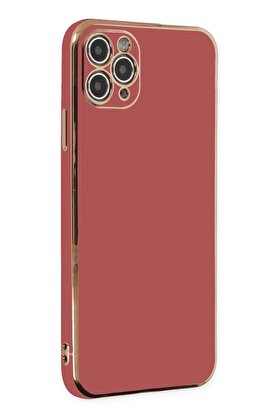 CepteToptan iPhone 11 Pro Max Kılıf Volet Silikon - Kırmızı - DROPX4519-9506