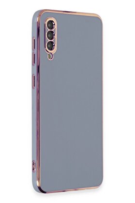 CepteToptan Samsung Galaxy A50 Kılıf Volet Silikon - Mavi - DROPX2079-6239