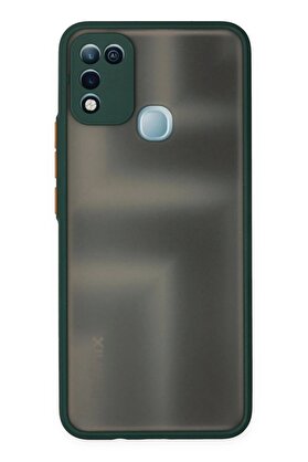 CepteToptan İnfinix Hot 10 Play Kılıf Montreal Silikon Kapak - Yeşil - DROPX5715-2141