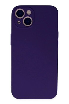 CepteToptan iPhone 13 Mini Kılıf Nano içi Kadife Silikon - Mor - DROPX4267-5054