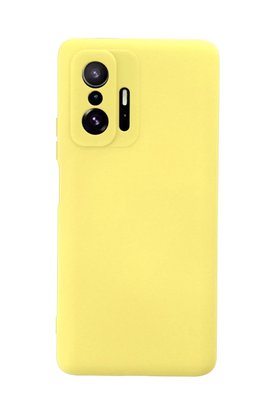 CepteToptan Xiaomi Mi 11T Pro Kılıf Nano içi Kadife Silikon - Sarı - DROPX2675-6941