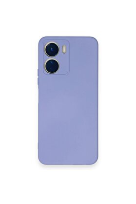 CepteToptan Vivo Y16 Kılıf Nano içi Kadife Silikon - Lila - DROPX6725-9241