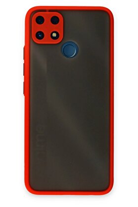CepteToptan Realme C25 Kılıf Montreal Silikon Kapak - Kırmızı - DROPX9441-6926