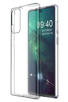 CepteToptan Samsung Galaxy Note 20 Kılıf Lüx Şeffaf Silikon - DROPX5890-3865