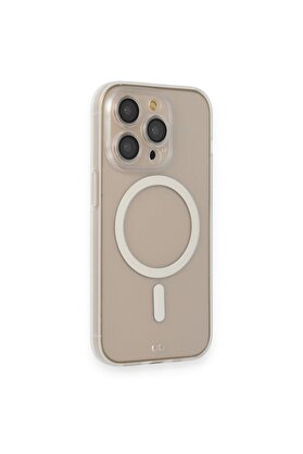 CepteToptan iPhone 14 Pro Kılıf Grand Magneticsafe Kapak - Şeffaf - DROPX5947-7242