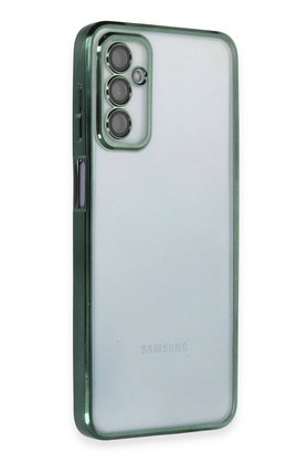 CepteToptan Samsung Galaxy M23 Kılıf Lensli Silikon - Yeşil - DROPX2055-8555