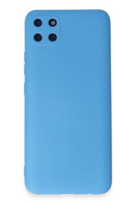 CepteToptan Realme C11 Kılıf Nano içi Kadife Silikon - Mavi - DROPX6994-9397