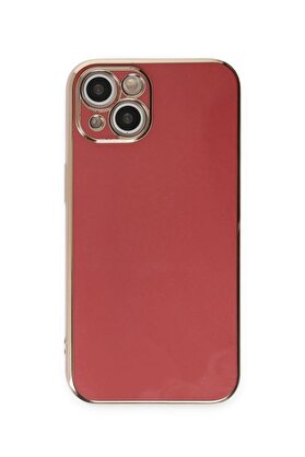 CepteToptan iPhone 15 Kılıf Volet Silikon - Kırmızı - DROPX9910-7791