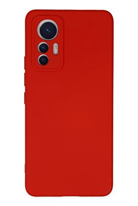 CepteToptan Xiaomi Mi 12 Lite Kılıf Nano içi Kadife Silikon - Kırmızı - DROPX7536-1974