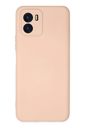 CepteToptan Vivo Y15S Kılıf Nano içi Kadife Silikon - Pudra - DROPX8802-6368