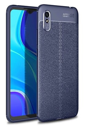 CepteToptan Xiaomi Redmi 9A Kılıf Auto Focus Kapak - Lacivert - DROPX7503-4999