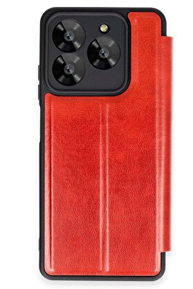 CepteToptan General Mobile Era 50 Kılıf Flip Cover - Kırmızı - DROPX4874-5514