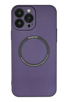 CepteToptan iPhone 14 Pro Kılıf Jack Magneticsafe Lens Silikon - Mor - DROPX7392-9095