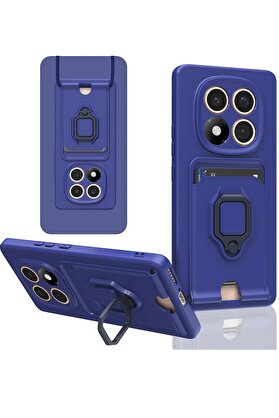 CepteToptan Xiaomi Redmi Note 14 Pro 5G Kılıf Zuma Kartvizitli Yüzüklü Silikon - Lacive - DROPX6972-6040
