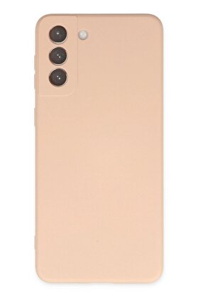 CepteToptan Samsung Galaxy S21 FE Kılıf Nano içi Kadife Silikon - Pudra - DROPX1164-5310