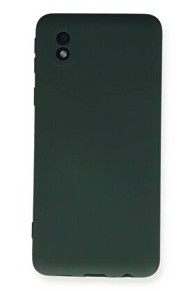 CepteToptan Samsung Galaxy A01 Core Kılıf Nano içi Kadife Silikon - Koyu Yeşil - DROPX6703-8501