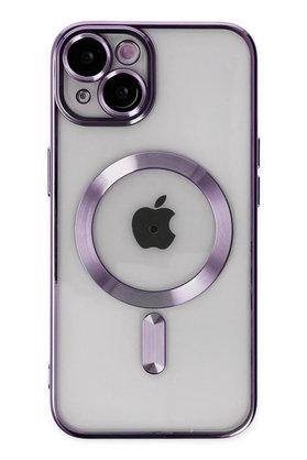 CepteToptan iPhone 14 Kılıf Kross Magneticsafe Kapak - Mor - DROPX2843-8200