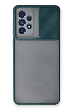 CepteToptan Samsung Galaxy A33 5G Kılıf Palm Buzlu Kamera Sürgülü Silikon - Yeşil - DROPX9883-3980