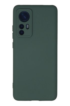 CepteToptan Xiaomi Mi 12 Kılıf Nano içi Kadife Silikon - Koyu Yeşil - DROPX2842-5005