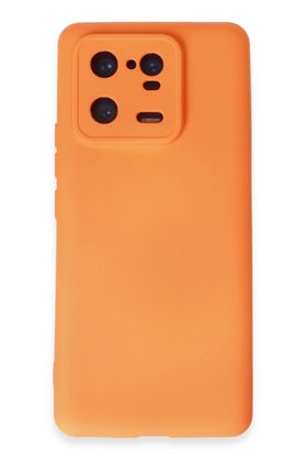 CepteToptan Xiaomi Mi 13 Pro Kılıf Nano içi Kadife Silikon - Turuncu - DROPX4554-4905