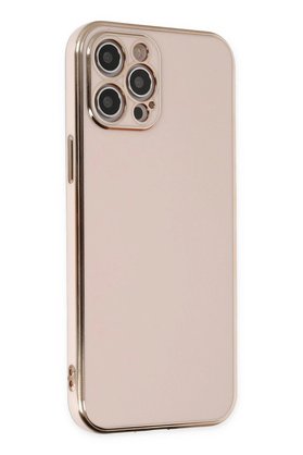 CepteToptan iPhone 12 Pro Kılıf Volet Silikon - Pembe - DROPX4426-6609