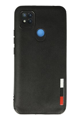 CepteToptan Xiaomi Redmi 9C Kılıf Loop Deri Silikon - Siyah - DROPX1442-1183