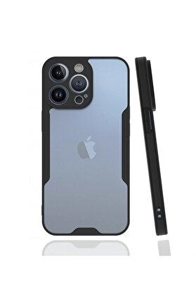 CepteToptan iPhone 13 Pro Max Kılıf Platin Silikon - Siyah - DROPX6652-8269