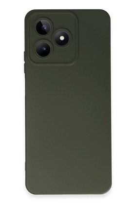 CepteToptan Realme C53 Kılıf Nano içi Kadife Silikon - Koyu Yeşil - DROPX8600-2087
