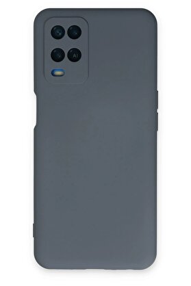 CepteToptan Oppo A54 4G Kılıf Nano içi Kadife Silikon - Gri - DROPX8269-4343