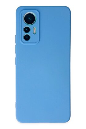 CepteToptan Xiaomi Mi 12 Lite Kılıf Nano içi Kadife Silikon - Mavi - DROPX9978-2087