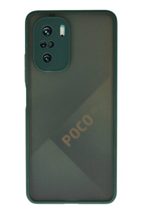 CepteToptan Xiaomi Poco F3 Kılıf Montreal Silikon Kapak - Yeşil - DROPX6497-5105