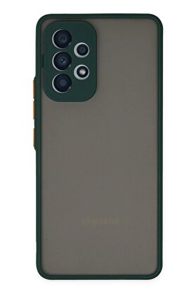 CepteToptan Samsung Galaxy A73 5G Kılıf Montreal Silikon Kapak - Yeşil - DROPX1528-1505