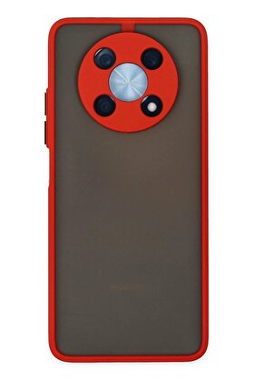 CepteToptan Huawei Nova Y90 Kılıf Montreal Silikon Kapak - Kırmızı - DROPX8251-3834