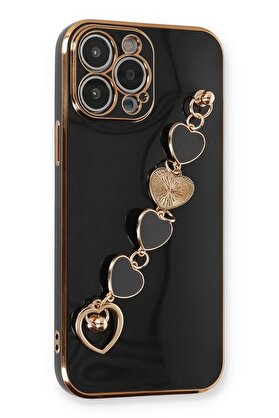 CepteToptan iPhone 13 Pro Max Kılıf Esila Silikon - Siyah - DROPX7268-2093