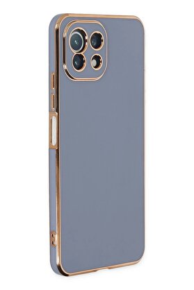 CepteToptan Xiaomi Mİ 11 Lite Kılıf Volet Silikon - Mavi - DROPX9966-1647