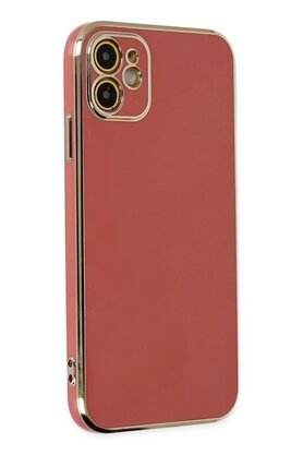 CepteToptan iPhone 12 Kılıf Volet Silikon - Kırmızı - DROPX3364-9567