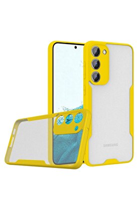 CepteToptan Samsung Galaxy S23 Plus Kılıf Platin Silikon - Sarı - DROPX2822-7470