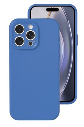CepteToptan iPhone 16 Pro Kılıf Nano içi Kadife Silikon - Mavi - DROPX6188-4090