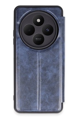 CepteToptan Xiaomi Redmi 14C Kılıf Flip Cover - Lacivert - DROPX8694-1748