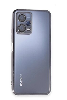 CepteToptan Xiaomi Redmi Note 12 5G Kılıf Lensli Silikon - Siyah - DROPX5505-2213
