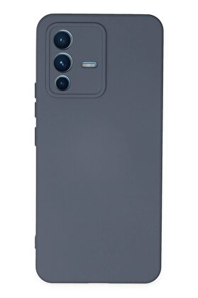 CepteToptan Vivo V23 5G Kılıf Nano içi Kadife Silikon - Gri - DROPX8869-2799