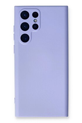 CepteToptan Samsung Galaxy S23 Ultra Kılıf Nano içi Kadife Silikon - Lila - DROPX9661-9117