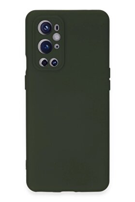 CepteToptan One Plus 9 Pro Kılıf Nano içi Kadife Silikon - Koyu Yeşil - DROPX5563-1164