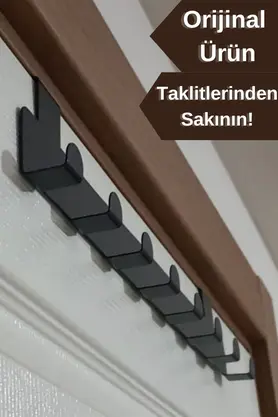 risingmaber Metal Siyah Amerikan Kapı Arkası Askılık Organizer Askılık Ve Mutfak Banyo Kapı Arkası Askılık Mt60s