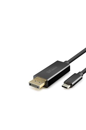 Evi̇mdeyokyok Type-C To Dısplay Kablo 8K 60Hz Pvc 1.8M Si̇yah Hdx7858
