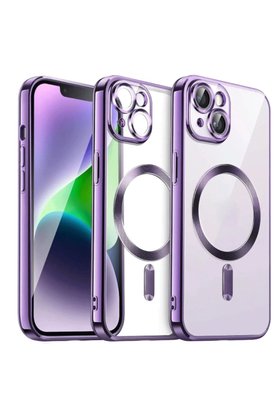 CepteToptan iPhone 13 Kılıf Kross Magneticsafe Kapak - Mor - DROPX8568-2134