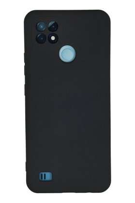 CepteToptan Realme C21 Kılıf Nano içi Kadife Silikon - Lacivert - DROPX7665-3062