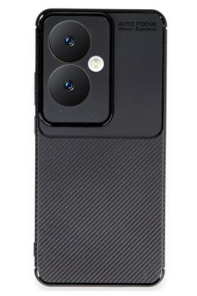 CepteToptan Oppo Reno 11F Kılıf Auto Focus Karbon Kapak - Siyah - DROPX2036-8083