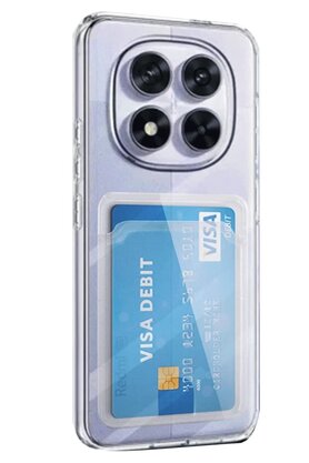CepteToptan Xiaomi Redmi Note 14 Pro 5G Kılıf Kart Şeffaf Silikon - Şeffaf - DROPX7463-3443