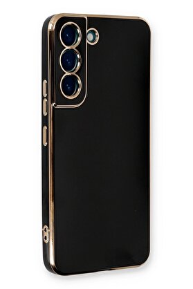 CepteToptan Samsung Galaxy S22 Plus Kılıf Volet Silikon - Siyah - DROPX1917-2677